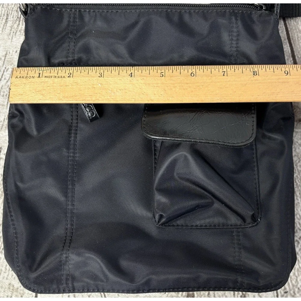 Nine & Co by Nine West Black‎ Nylon Crossbody Shoulder Bag 9